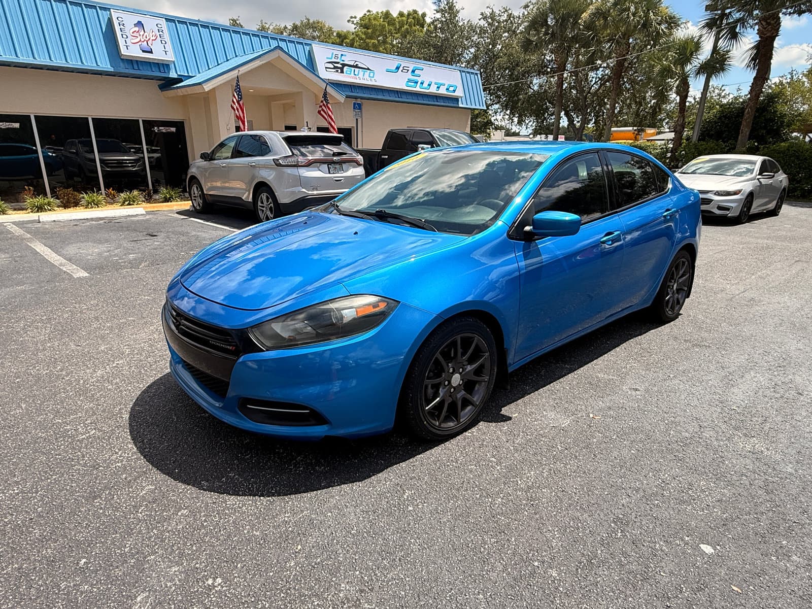 Blue 2016 Dodge Dart for sale in Naples, FL (1/15)