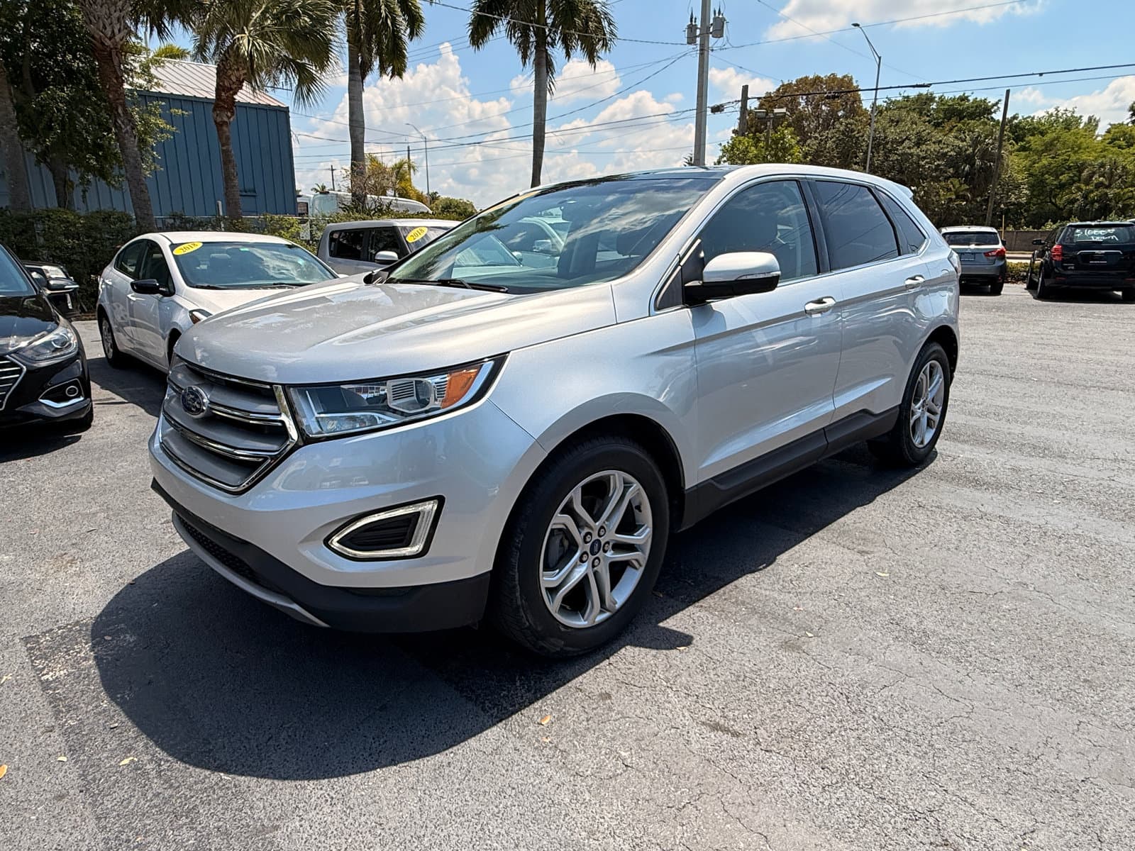 Silver 2017 Ford Edge Titanium for sale in Naples, FL (1/20)